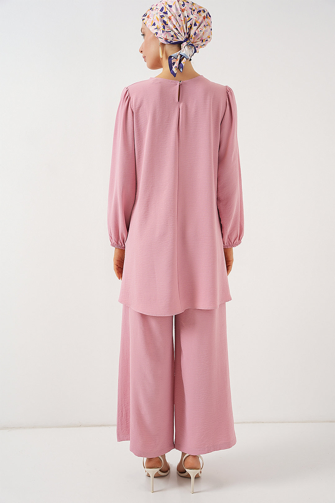 Bigdart Ensemble Haut Bas Tunique Pantalon Ayrobin 6712 - Poudré