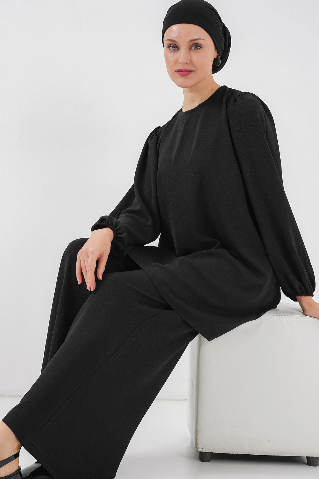 Bigdart Ensemble tunique et pantalon Ayrobin 6712 - Noir