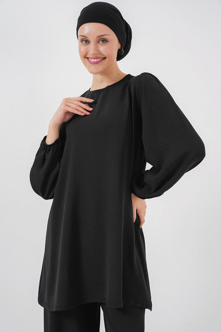 Bigdart Ensemble tunique et pantalon Ayrobin 6712 - Noir