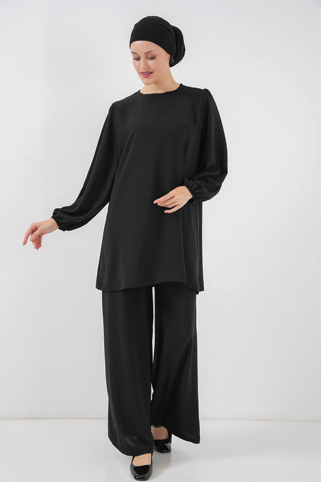 Bigdart Ensemble tunique et pantalon Ayrobin 6712 - Noir