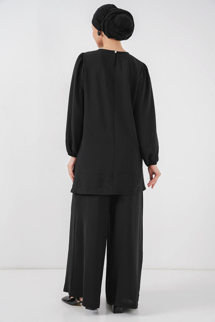 Bigdart Ensemble tunique et pantalon Aérobin 6712 - Noir
