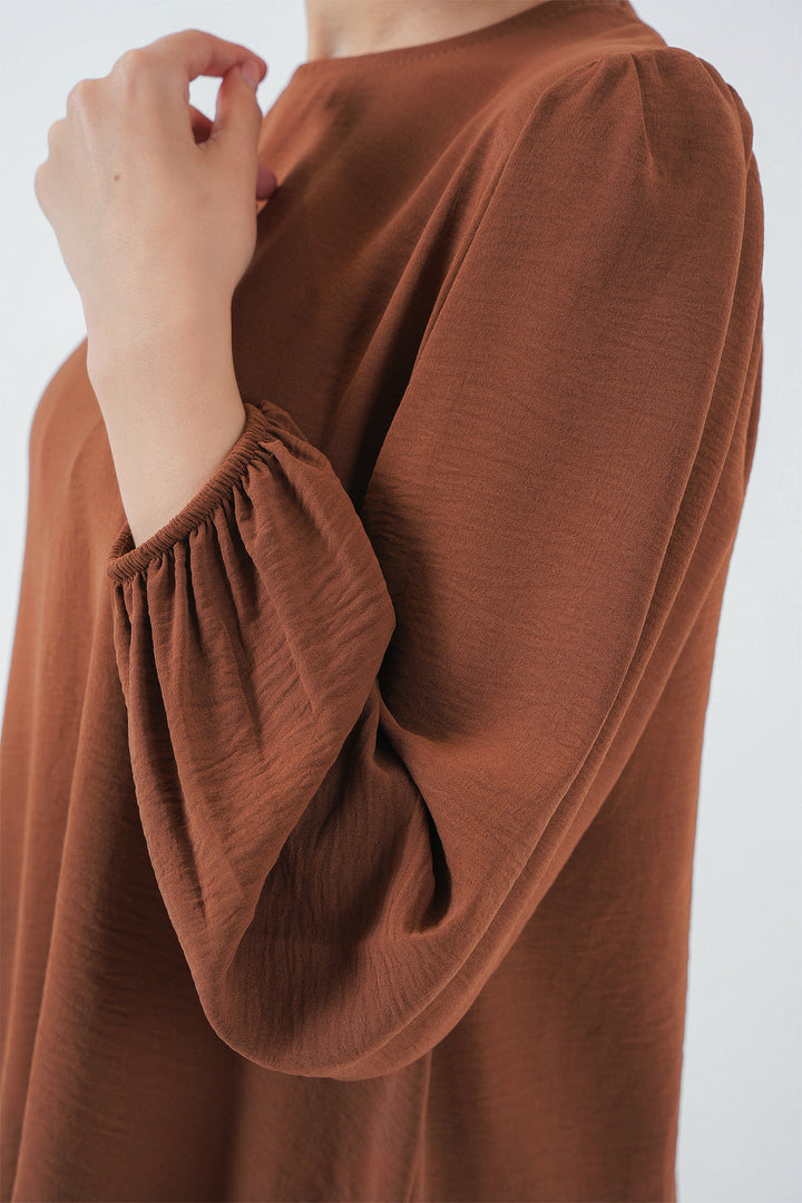 Bigdart Ensemble Tunique Pantalon Ayrobin 6712 - Crème Marron