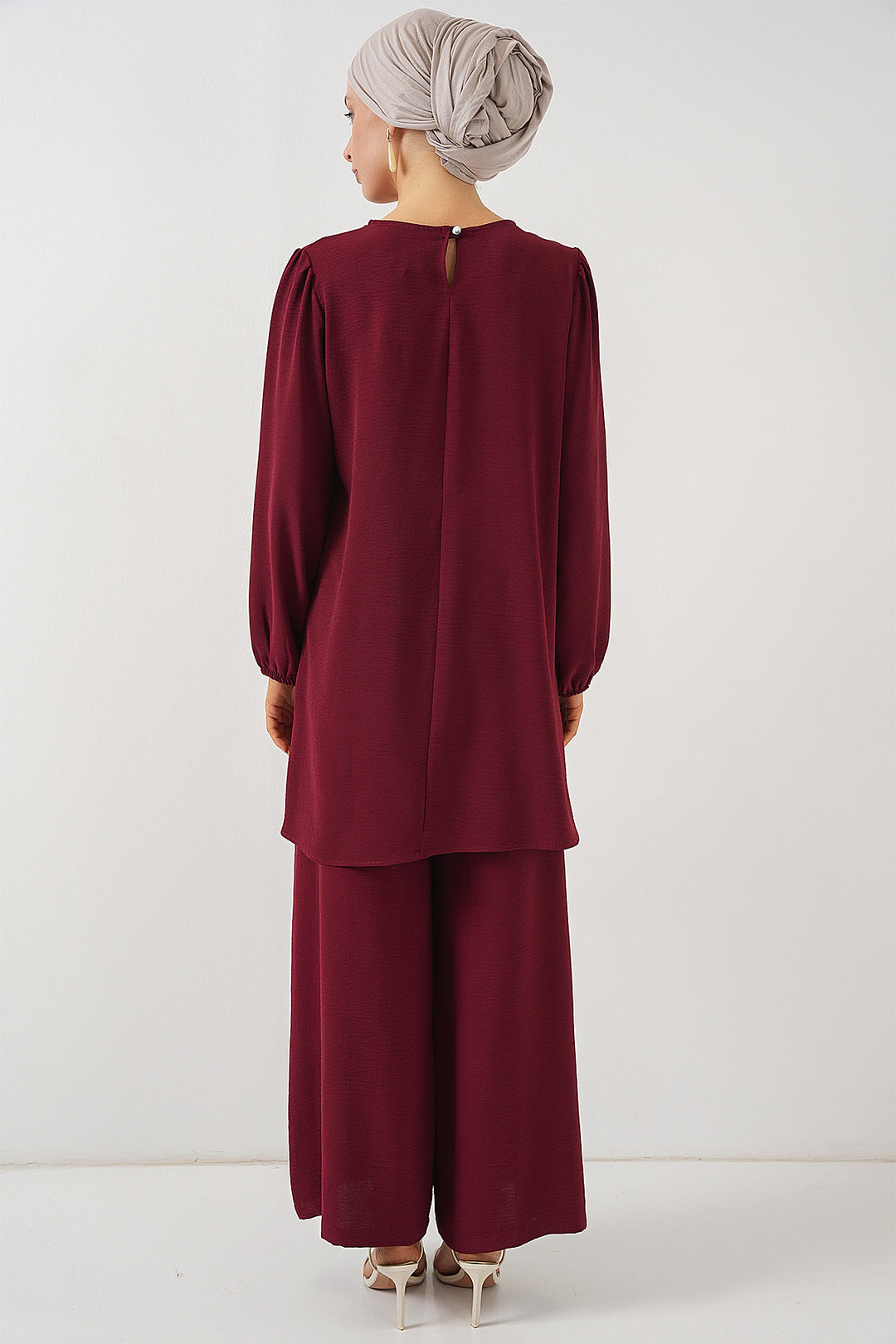 Bigdart Ensemble Haut Bas Tunique Pantalon Ayrobin 6712 - Bordeaux