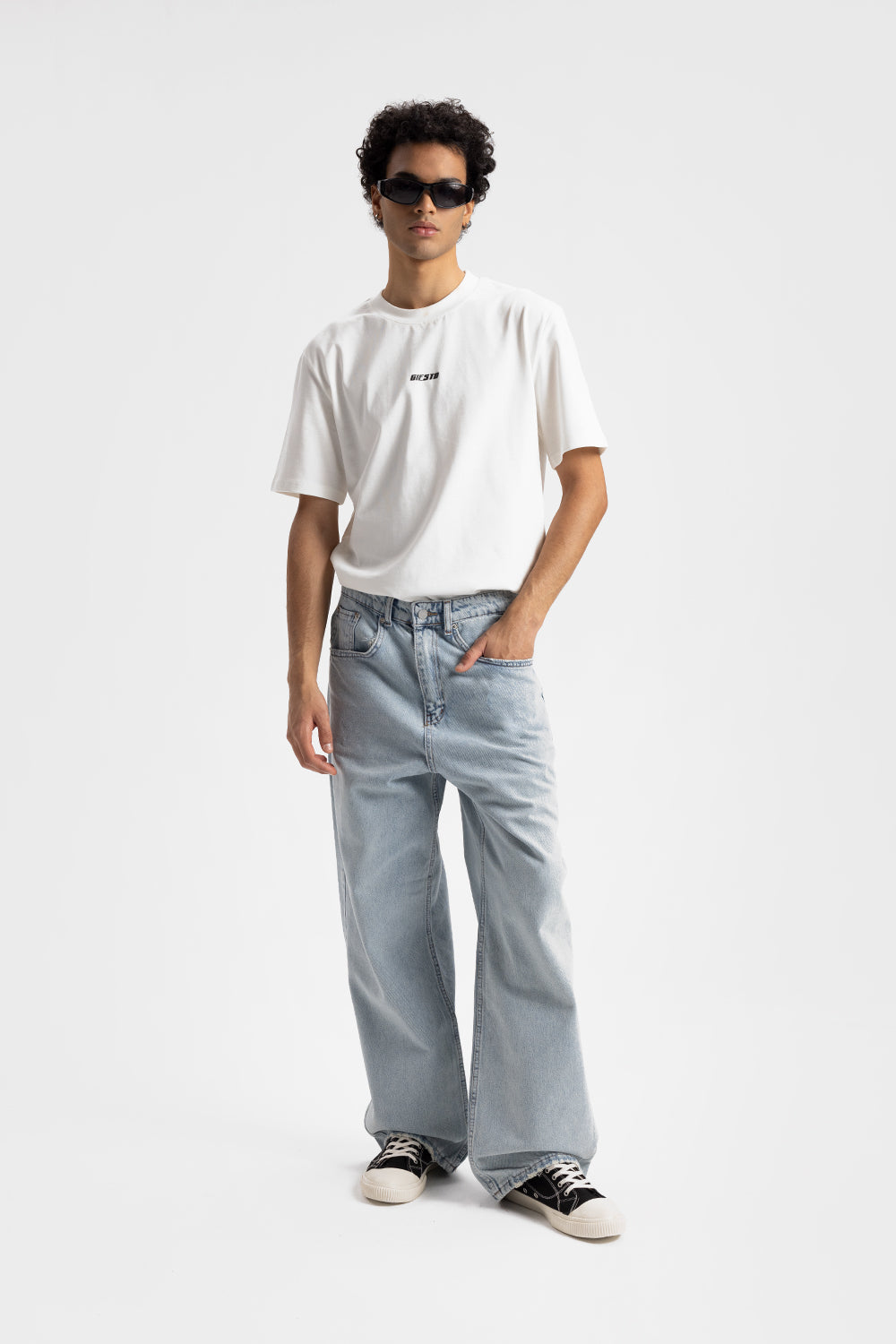 Giesto Jean baggy - Bleu