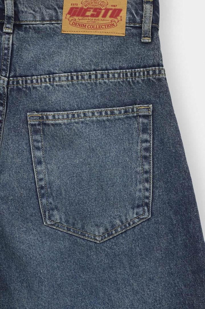 Giesto Jean bleu coupe ballon - Bleu