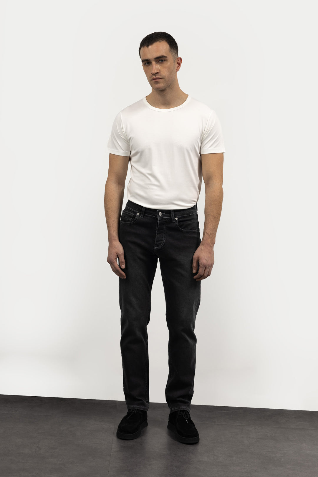 Giesto Jean Slim Fit Basique - Anthracite