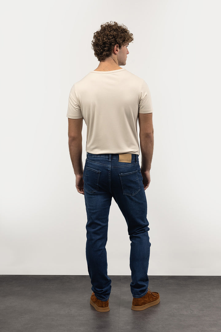 Giesto Jean Slim Fit Basique - Bleu marine