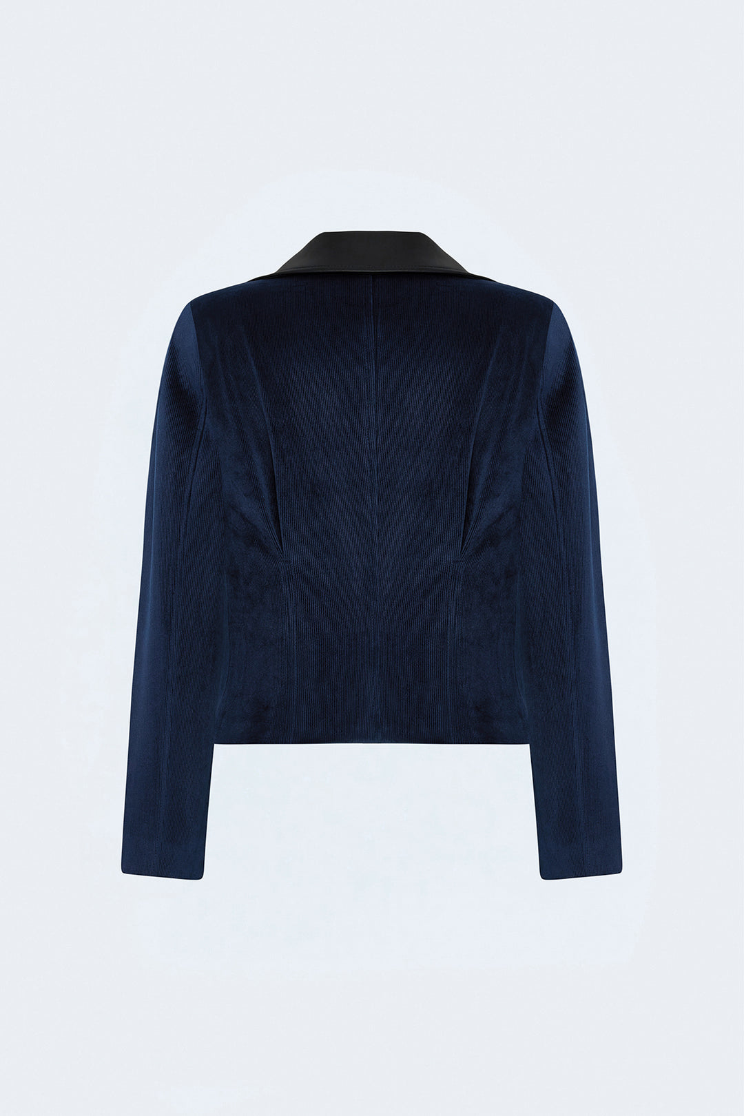 Sateen Veste en velours ajustée - Bleu marine