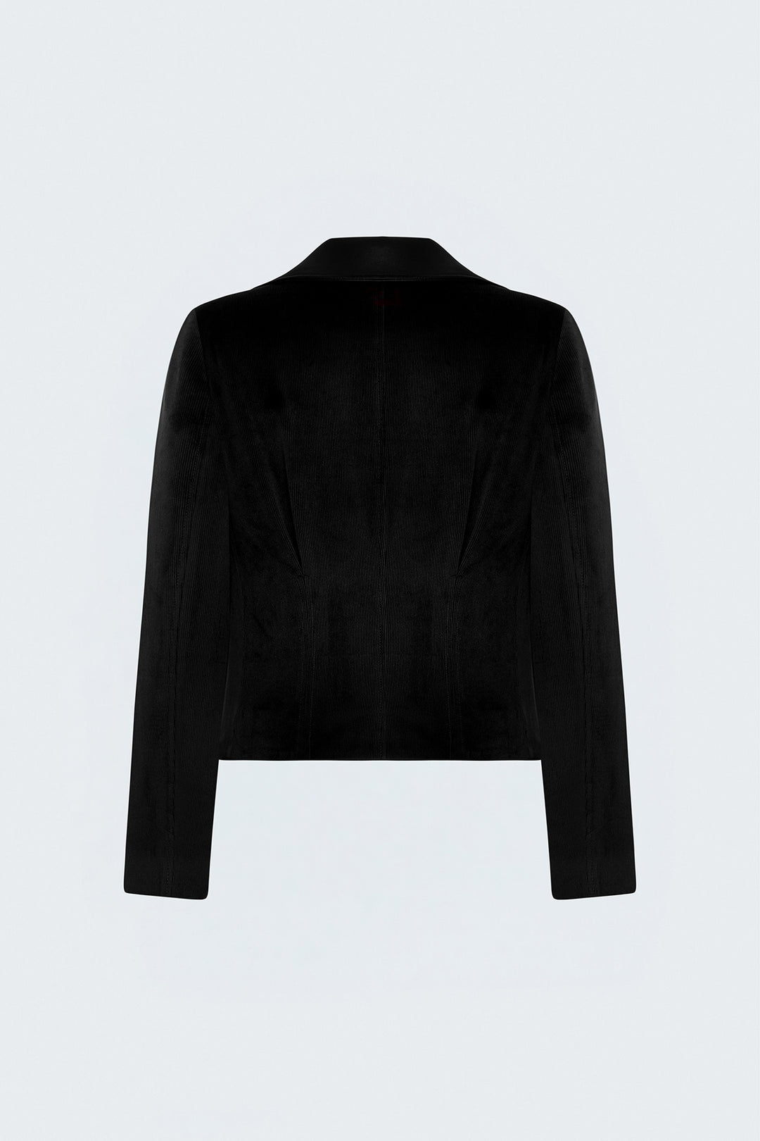 Sateen Veste en velours ajustée - Noir