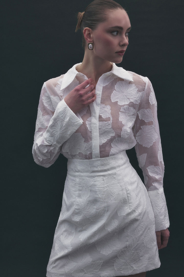 Sateen Chemise Belica - Écru