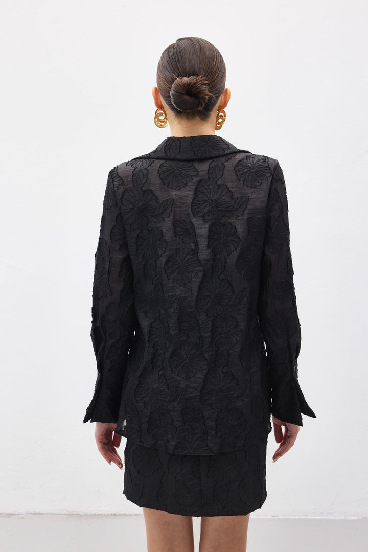 Sateen Chemise Belica - Noir