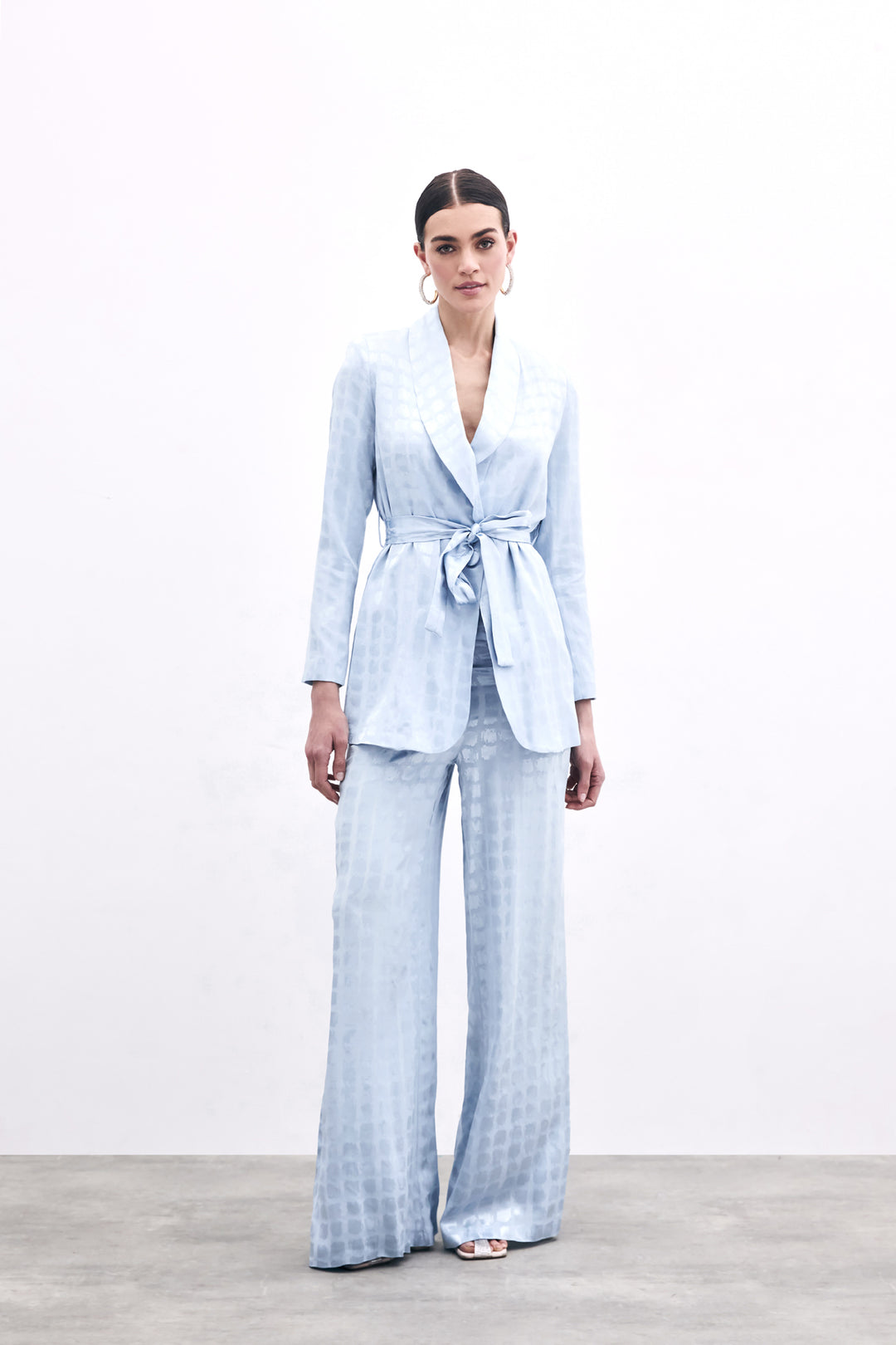 Sateen Pantalon Large - bebe Bleu