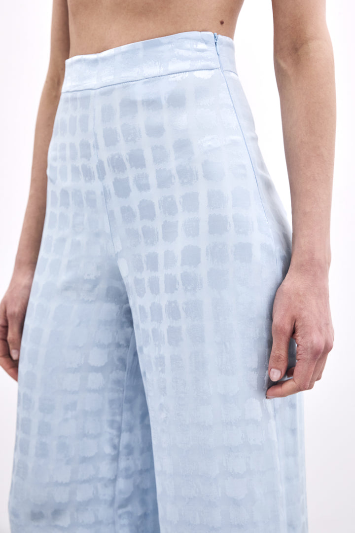 Sateen Pantalon Large - bebe Bleu