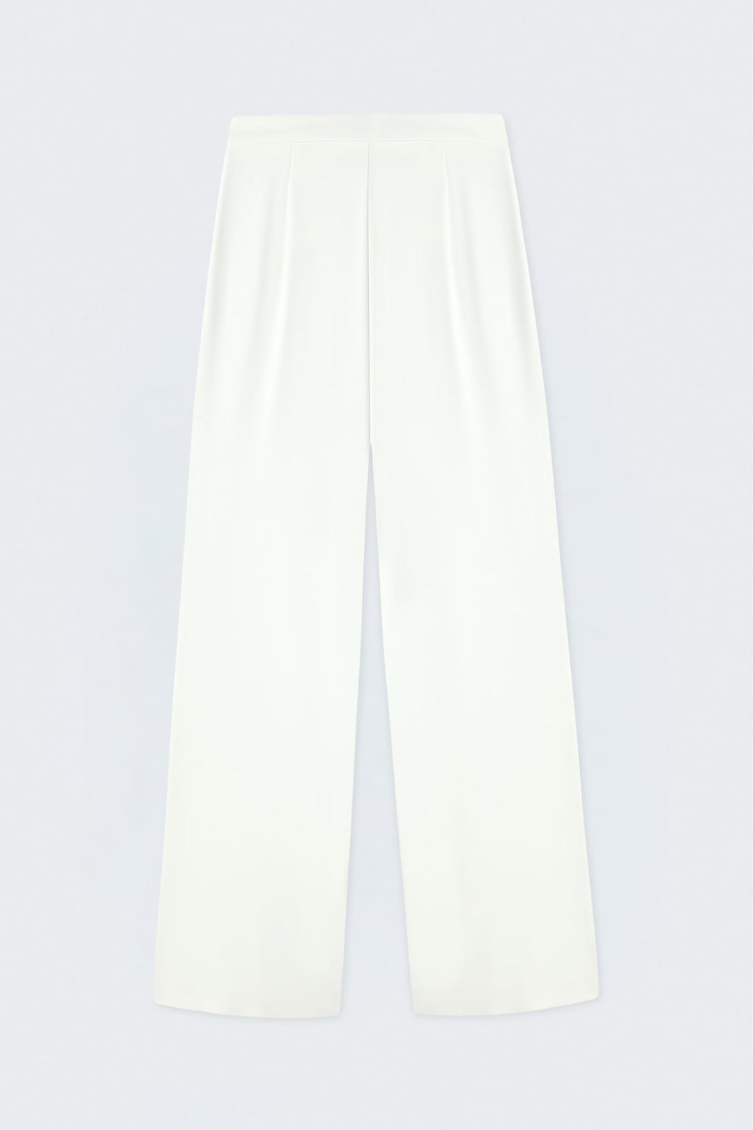 Sateen Pantalon Large - Écru