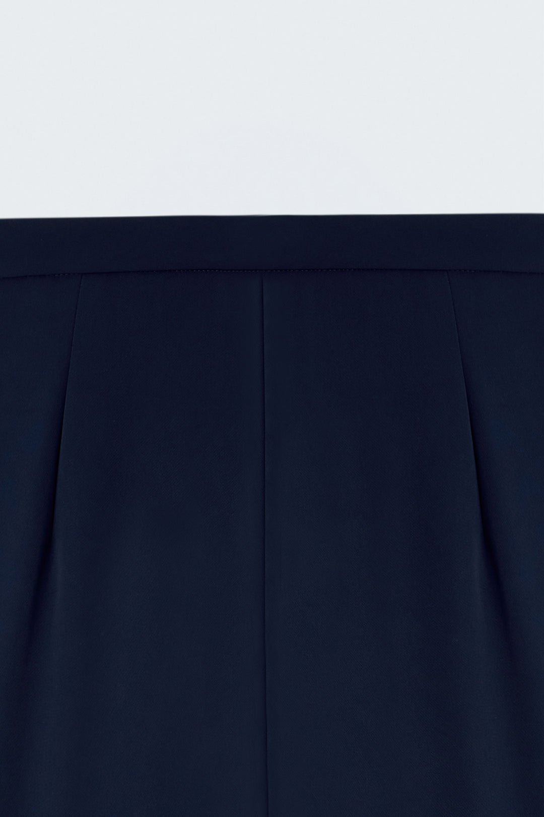Sateen Pantalon Large - Bleu marine