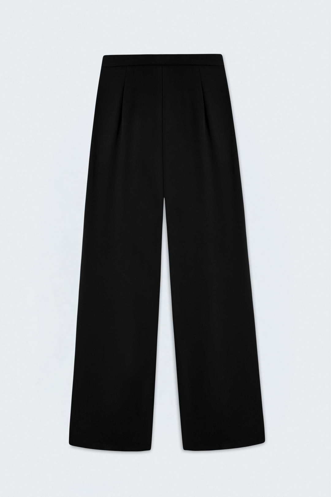 Sateen Pantalon Large - Noir