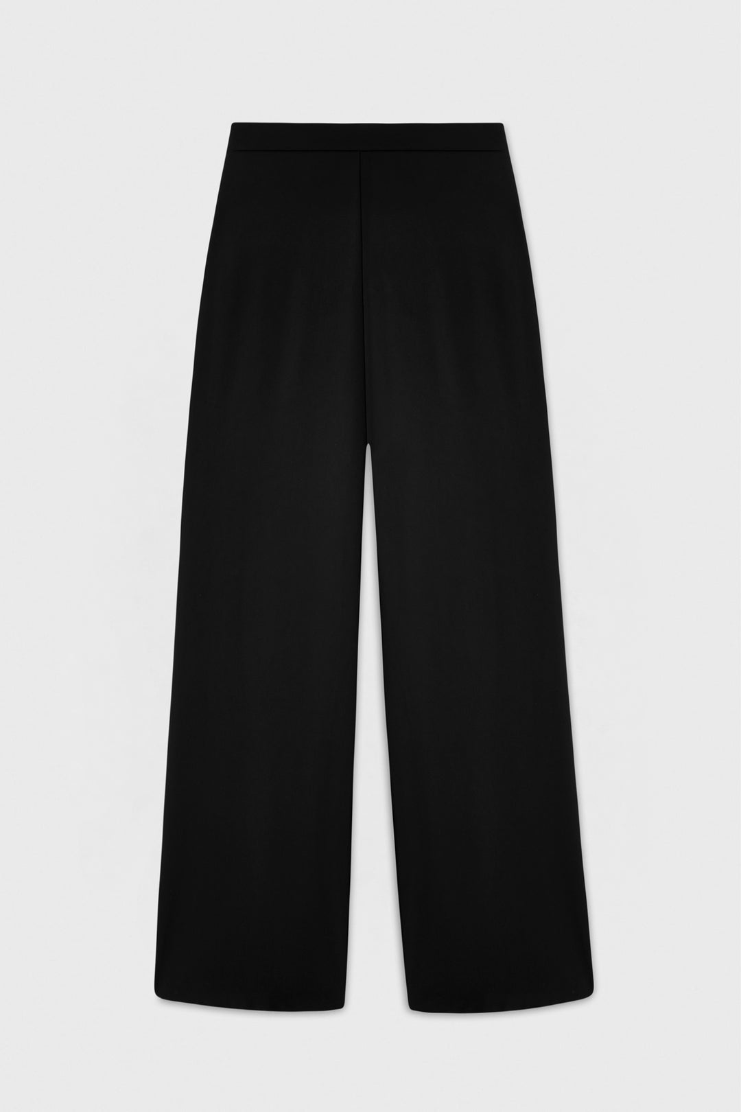 Sateen Pantalon Large - Noir