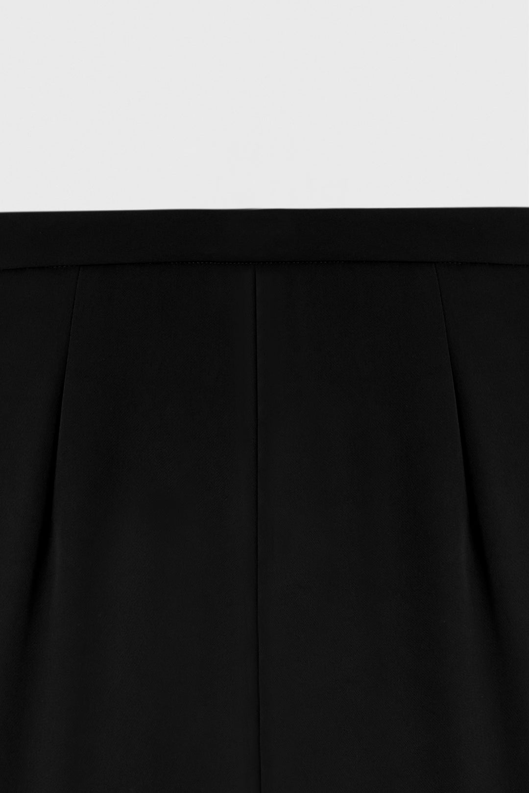 Sateen Pantalon Large - Noir
