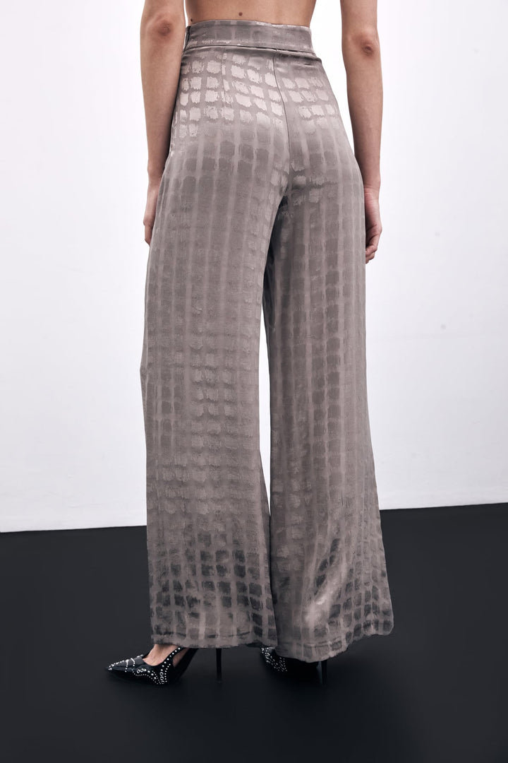 Sateen Pantalon Large - Vison