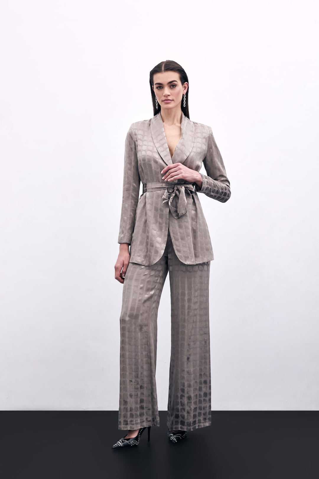 Sateen Pantalon Large - Vison