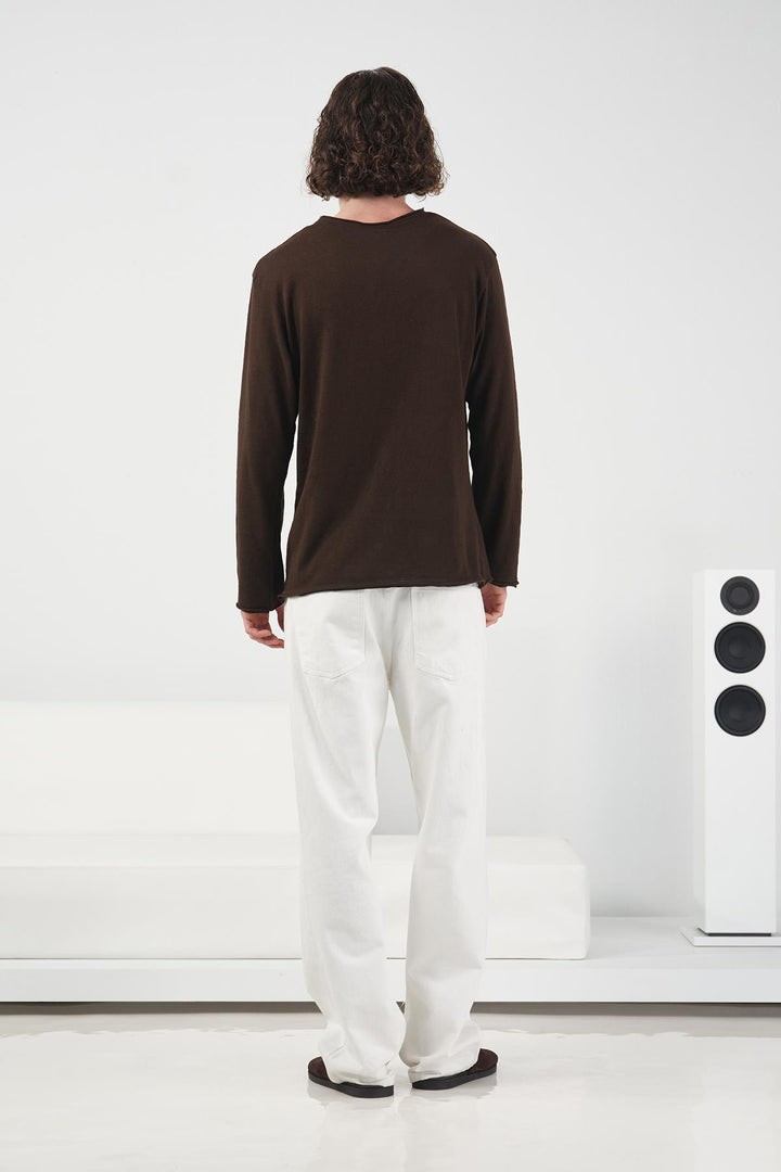 Giesto T-Shirt à manches longues marron Britli - Marron