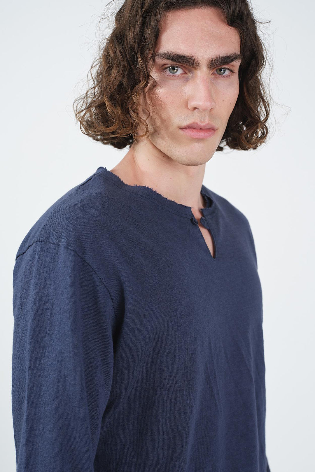 Giesto T-shirt à manches longues bleu marine Britli - Bleu marine