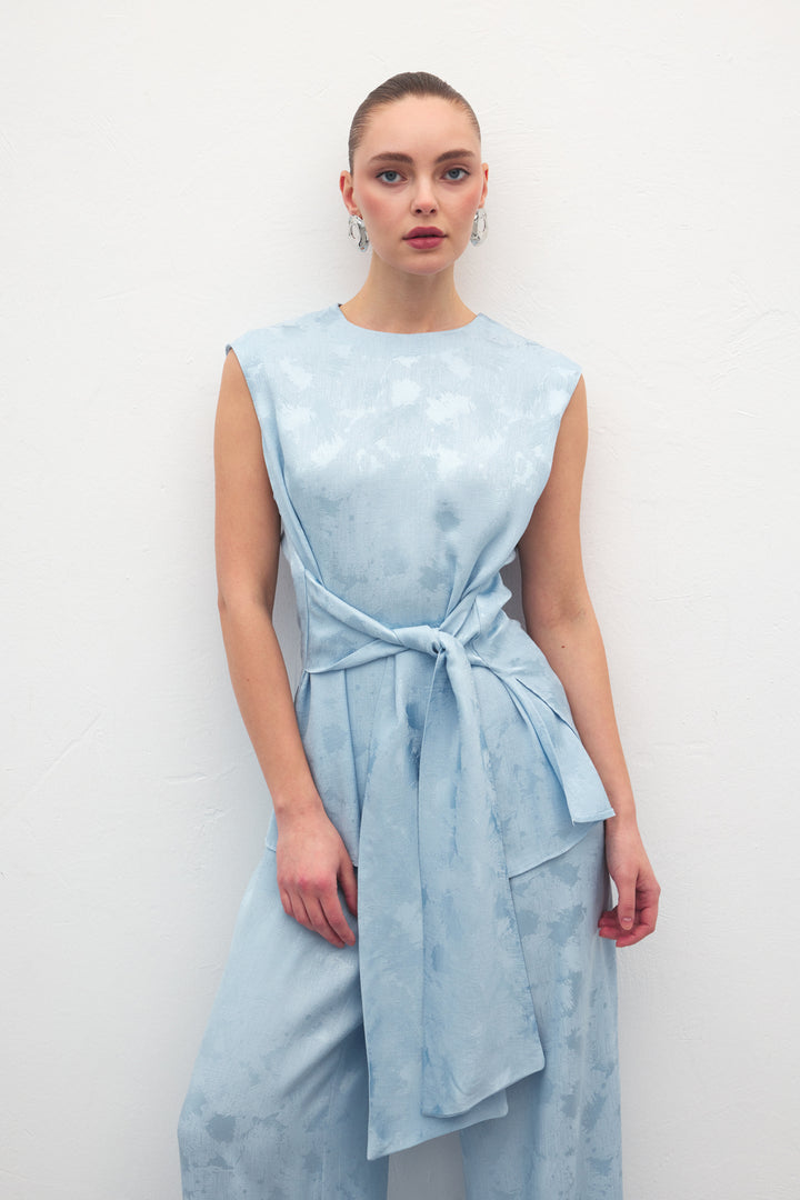 Sateen Blouse Camila - bebe Bleu