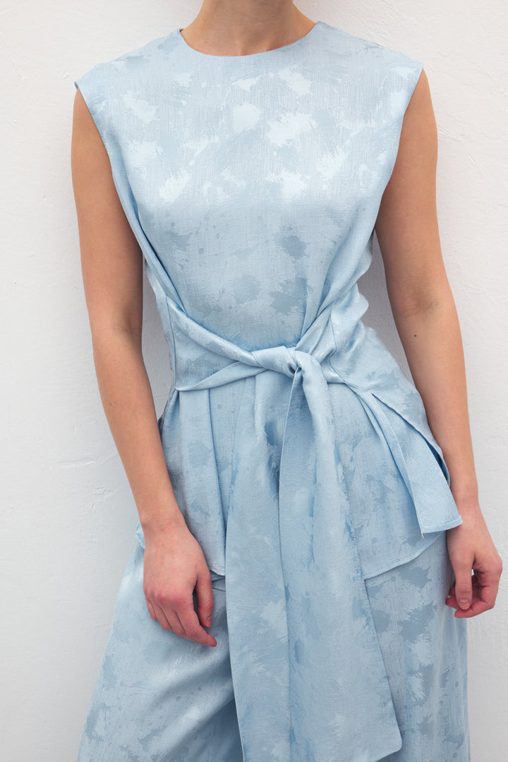 Sateen Blouse Camila - bebe Bleu