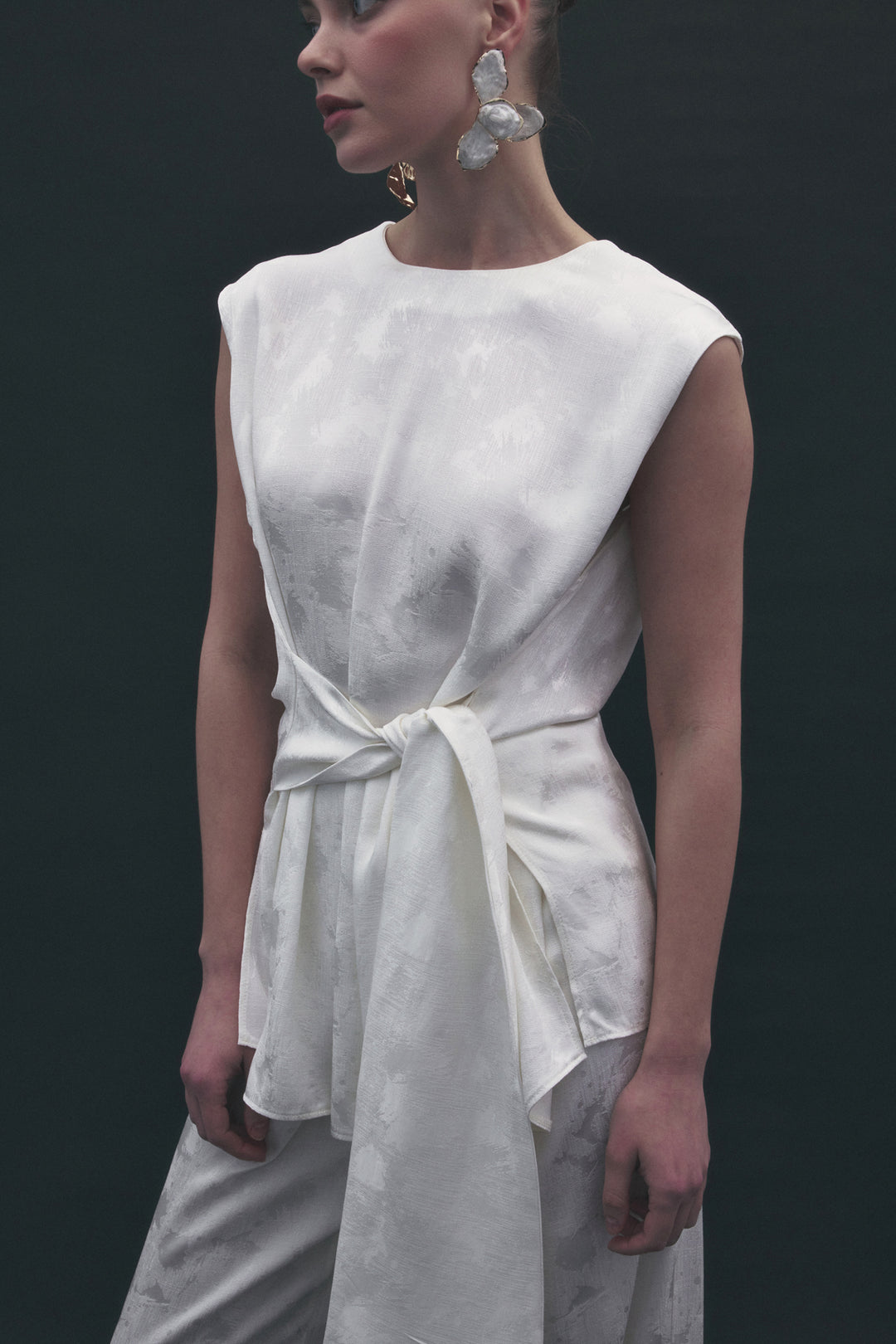 Sateen Blouse Camila - Écru