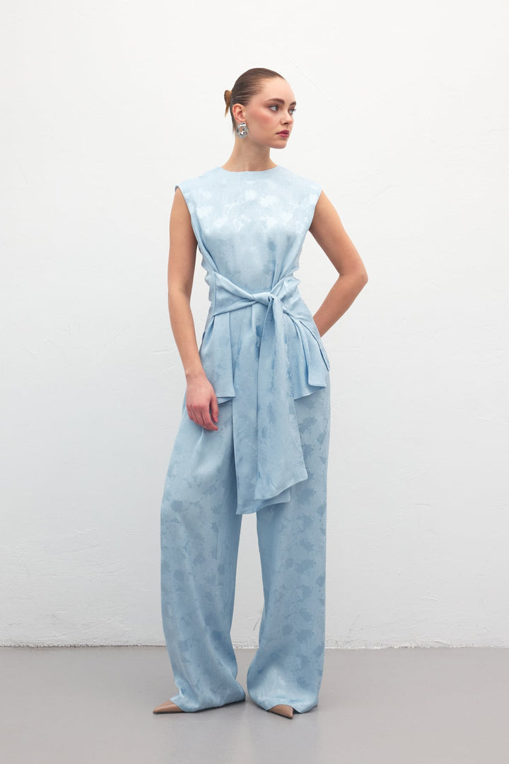 Sateen Pantalon Camila - bebe Bleu
