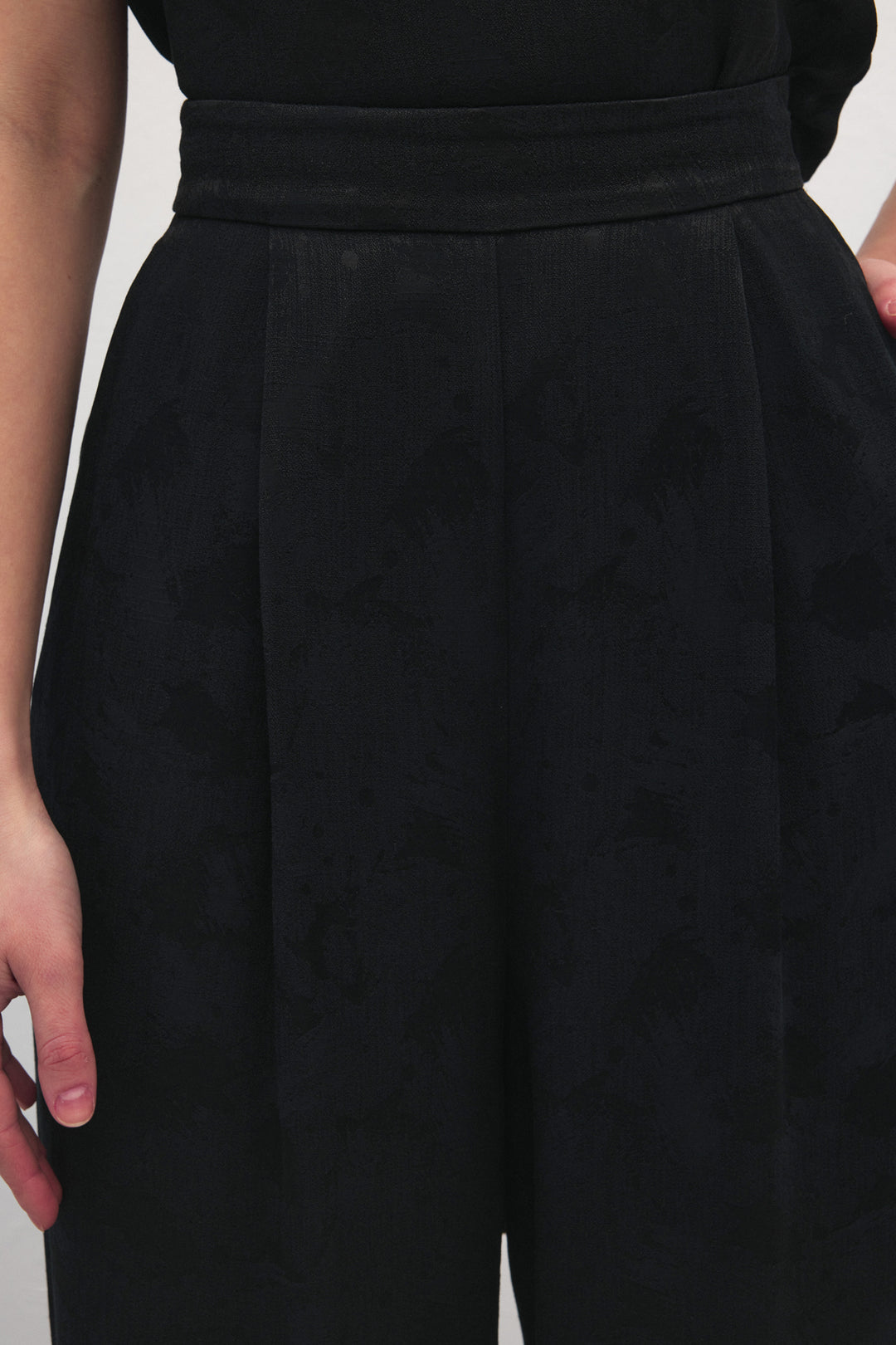 Sateen Pantalon Camila - Noir