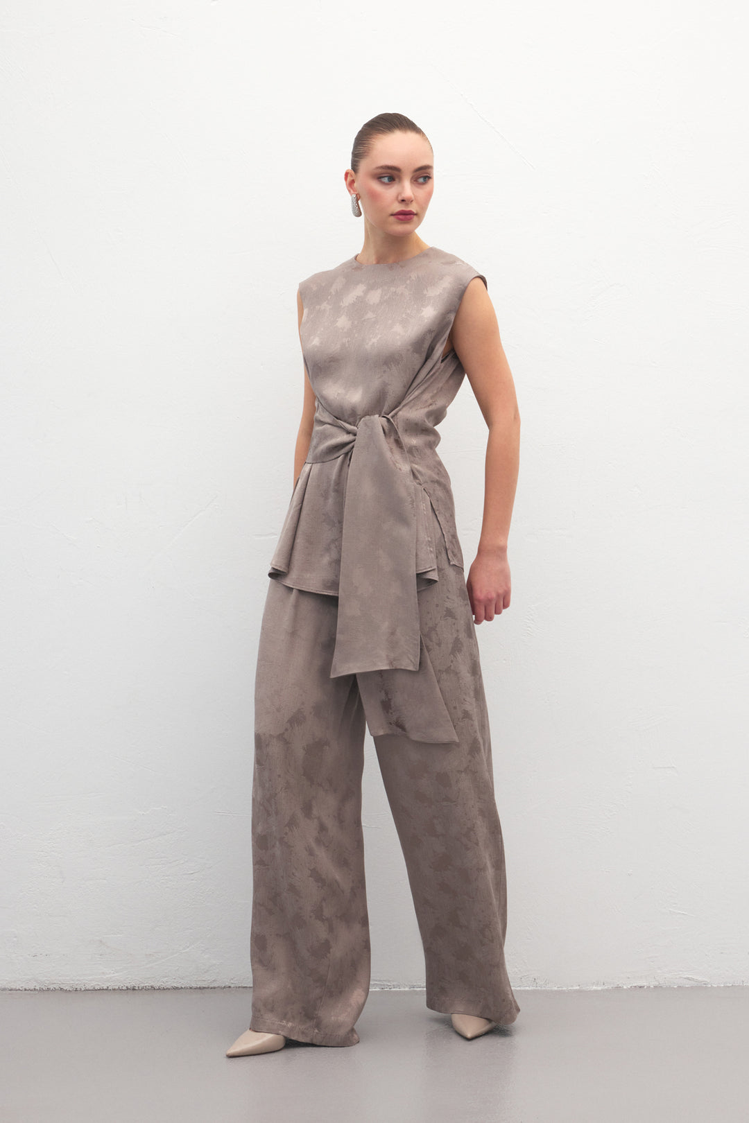 Sateen Pantalon Camila - Vison
