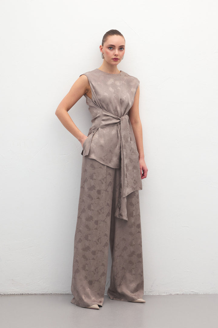 Sateen Pantalon Camila - Vison