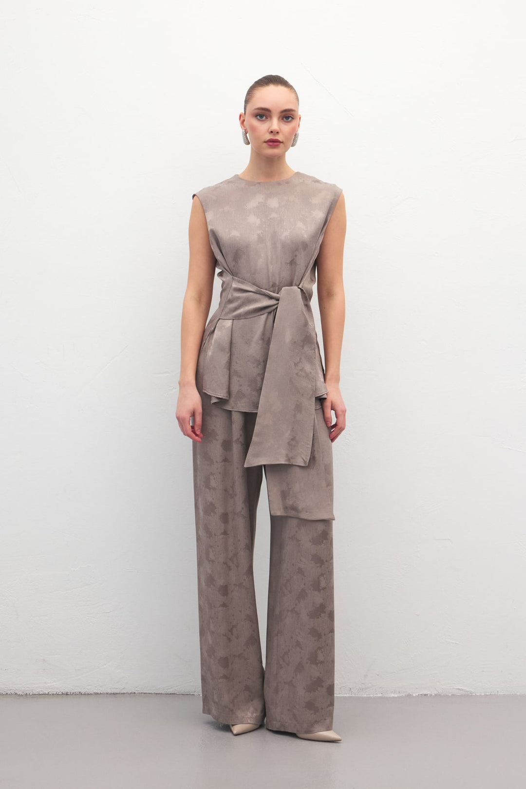 Sateen Pantalon Camila - Vison