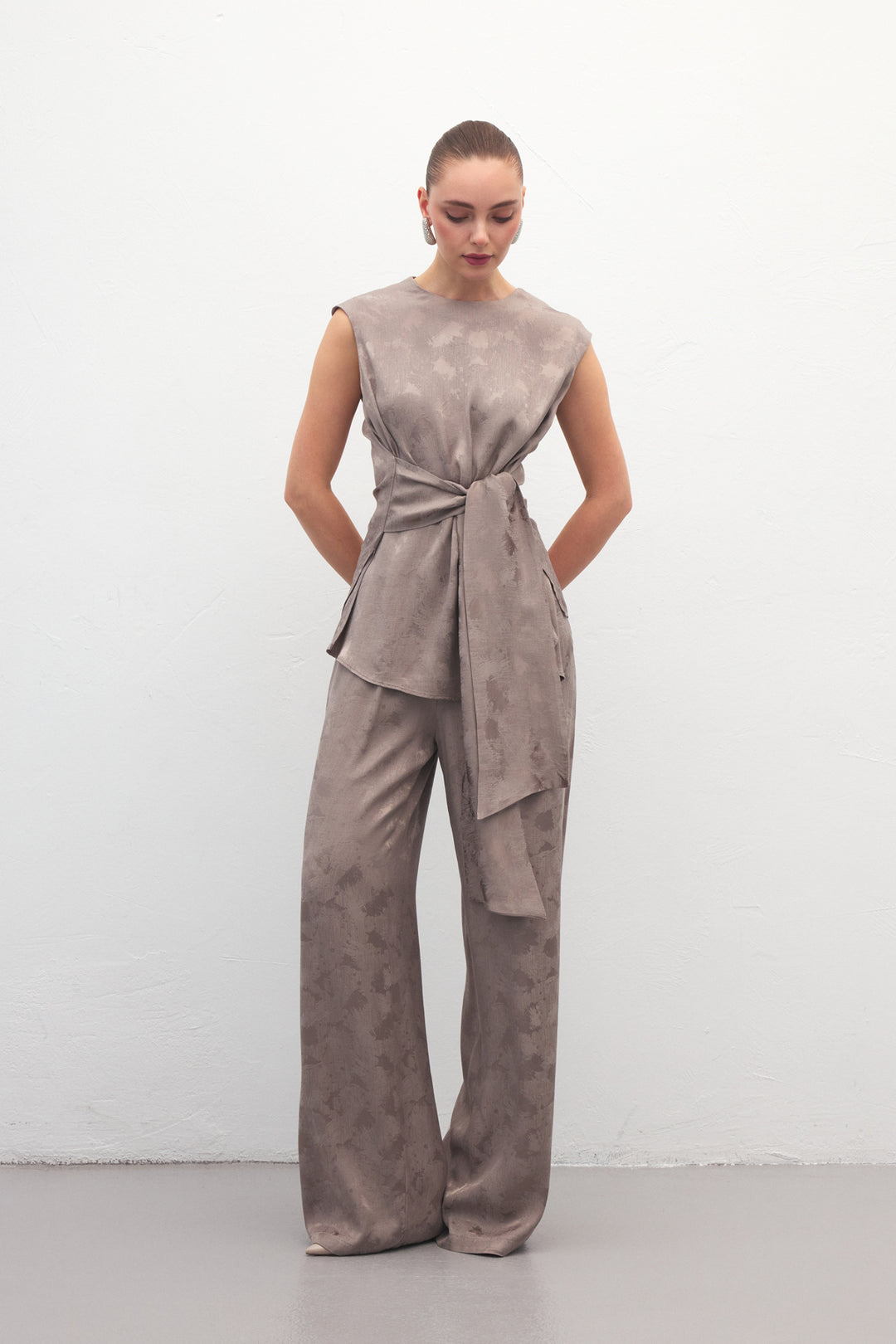 Sateen Pantalon Camila - Vison