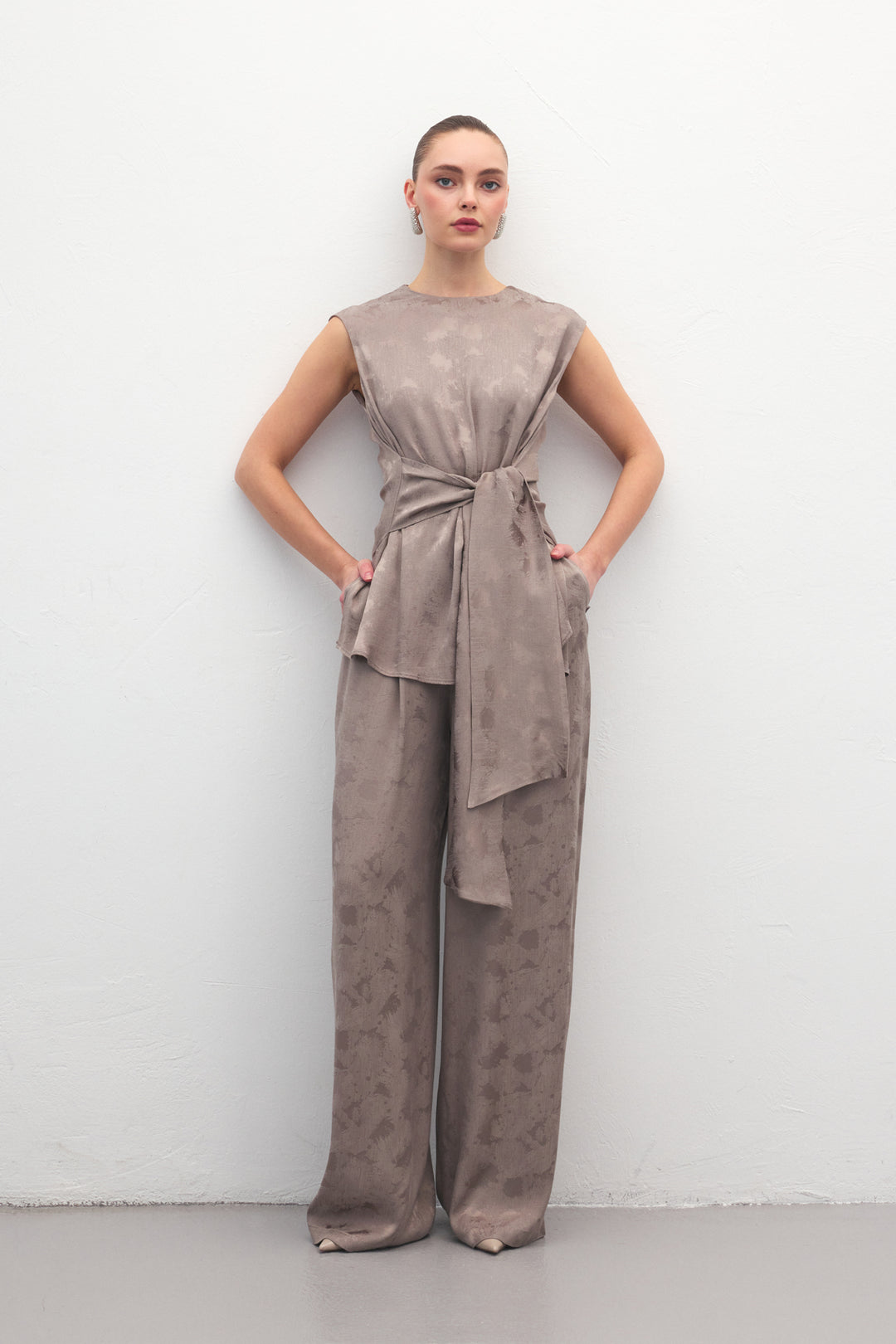 Sateen Pantalon Camila - Vison