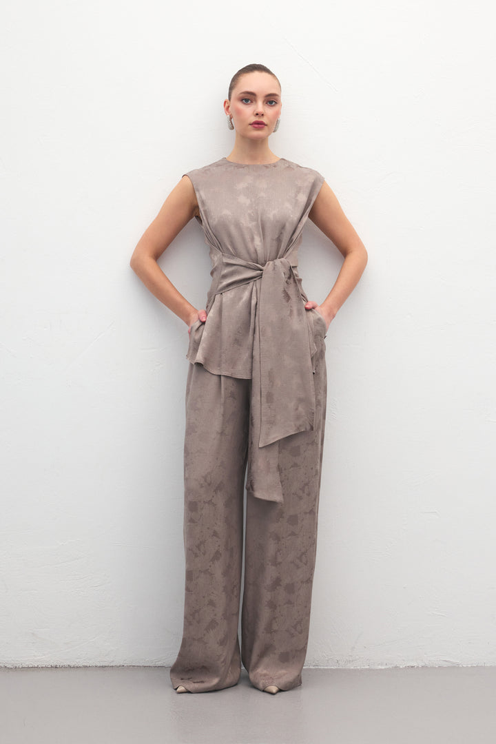 Sateen Pantalon Camila - Vison