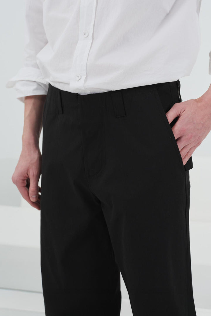 Giesto Pantalon technique classique noir avec poches - Noir