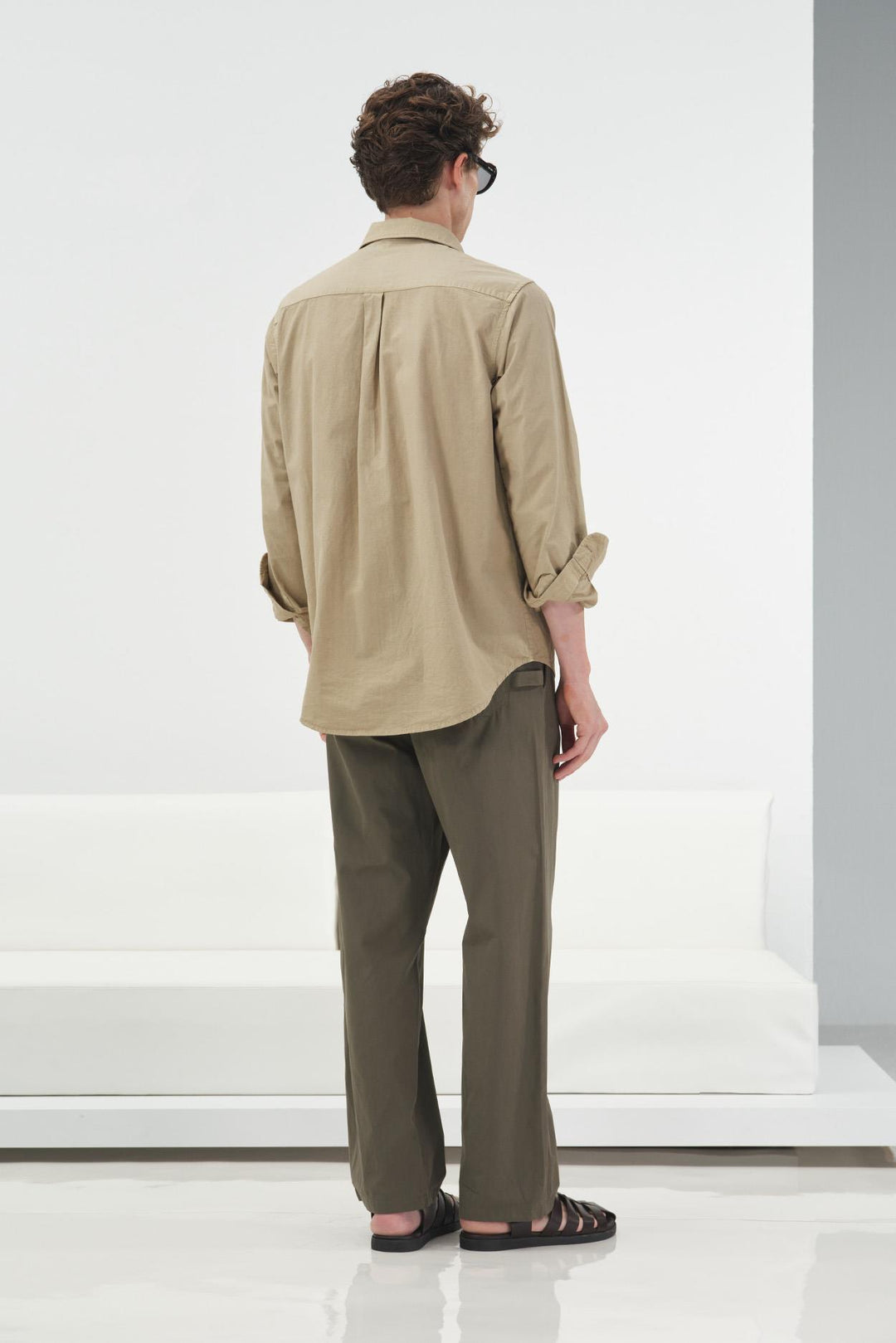 Giesto Chemise beige avec broderie à poches doubles - Beige