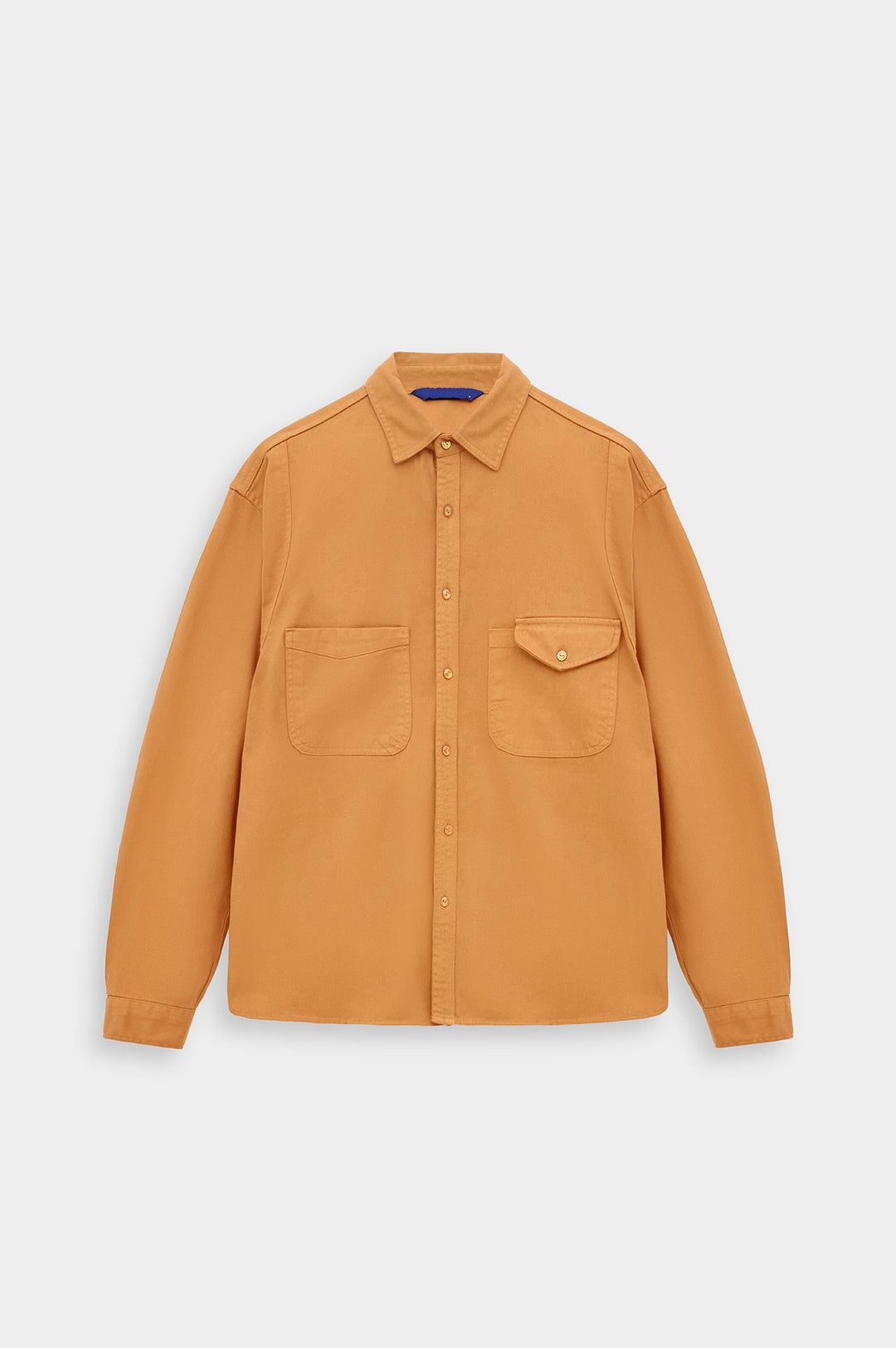 Giesto Chemise en gabardine tabac à double poche - Tabac