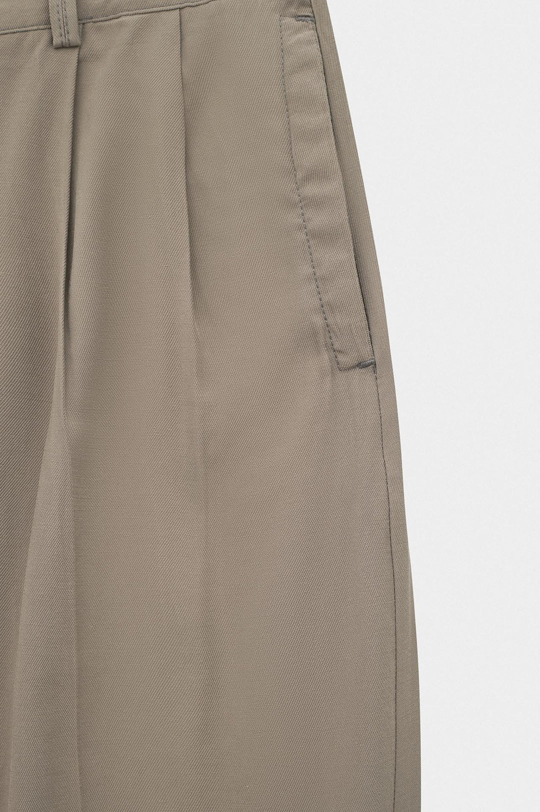 Giesto Pantalon modal beige à double plis - Beige