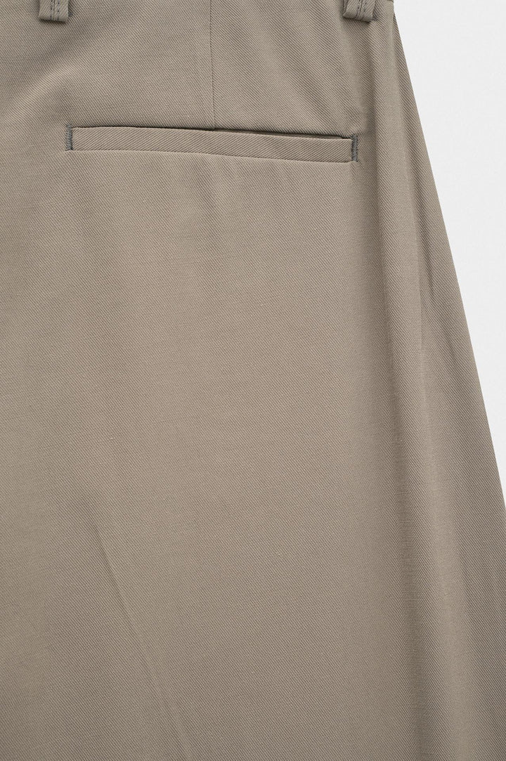 Giesto Pantalon modal beige à double plis - Beige