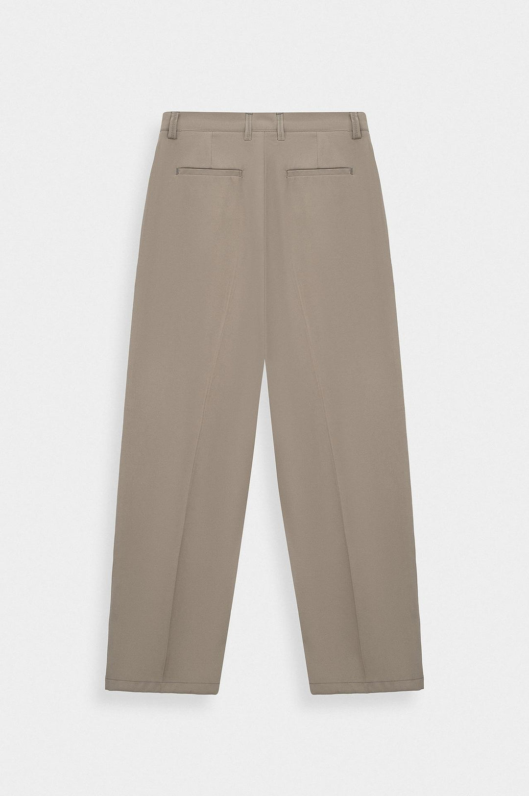 Giesto Pantalon modal beige à double plis - Beige