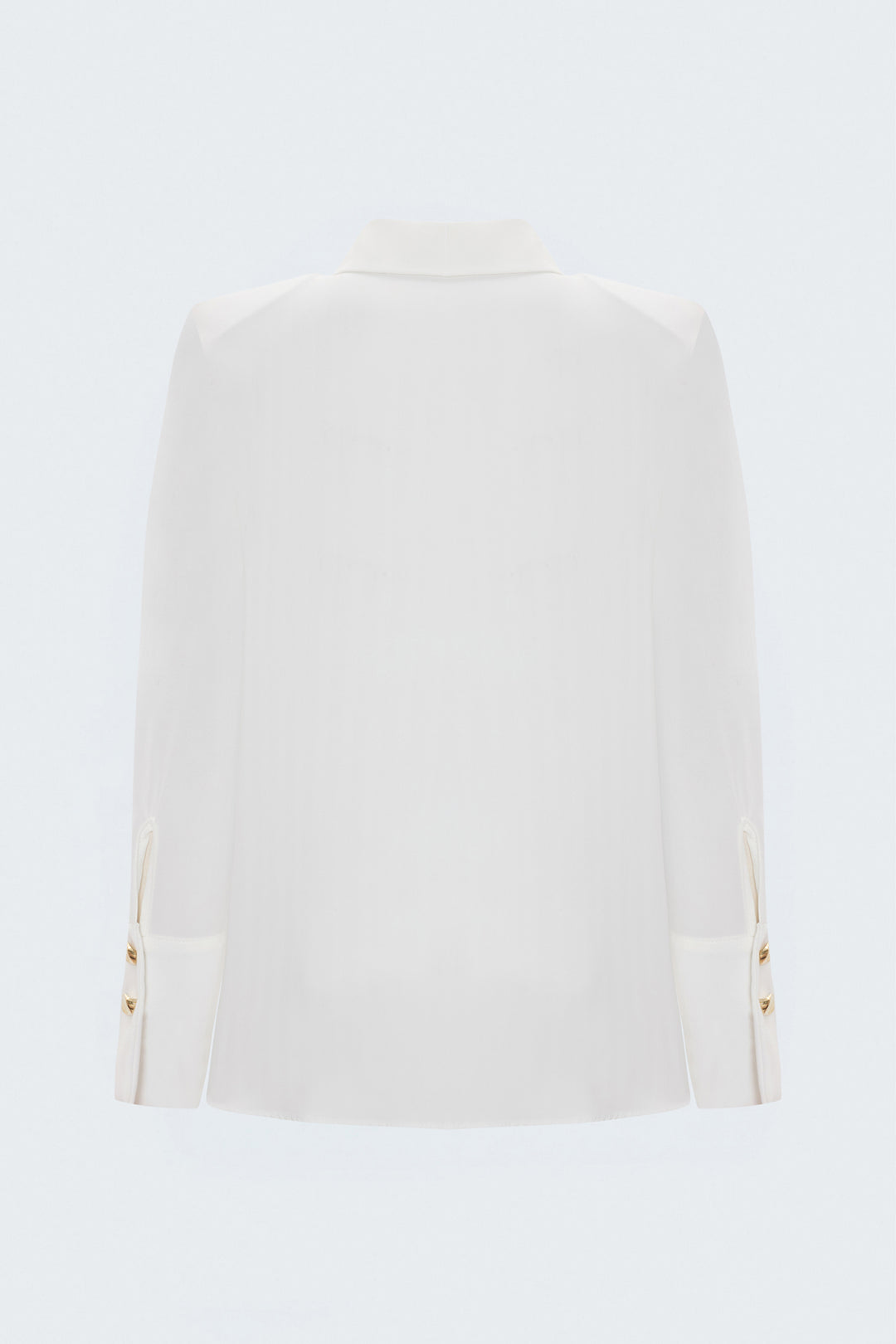 Sateen Chemise à Rayures - Écru