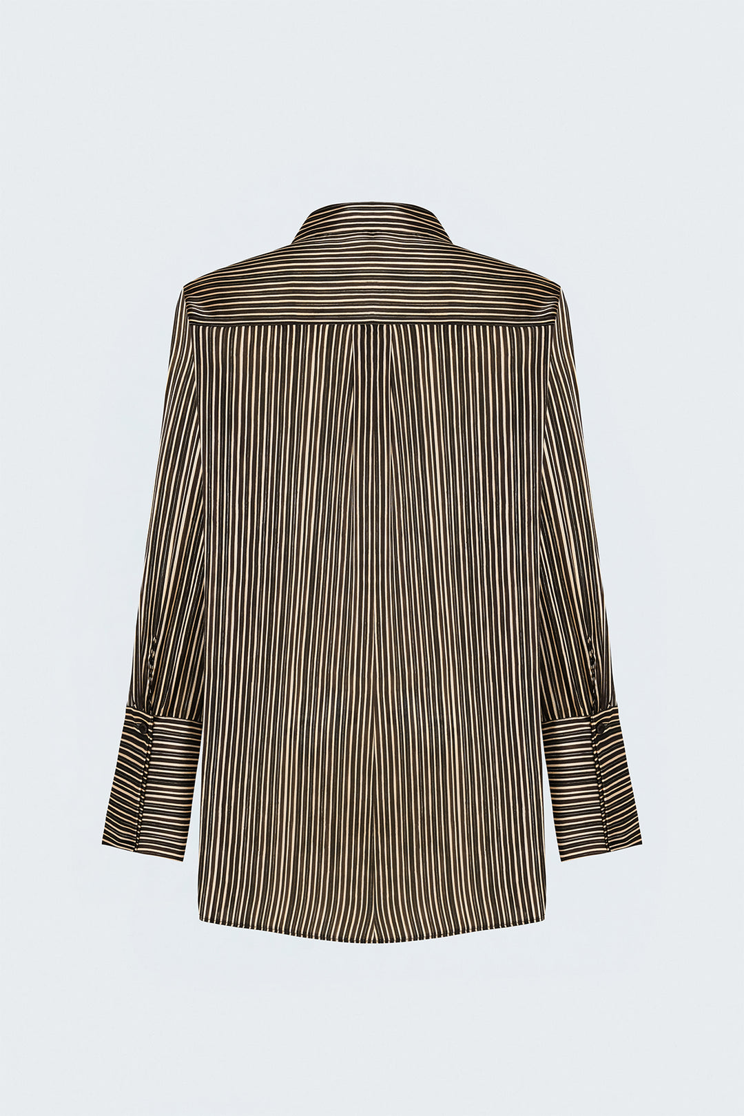 Sateen Chemise rayée - Marron