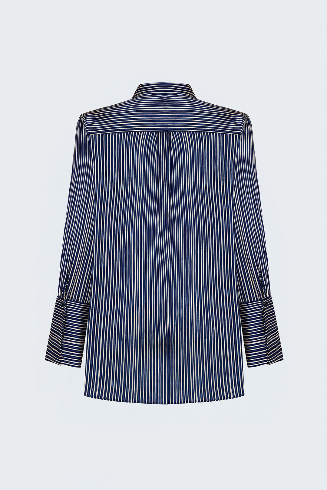 Sateen Chemise rayée - Bleu marine