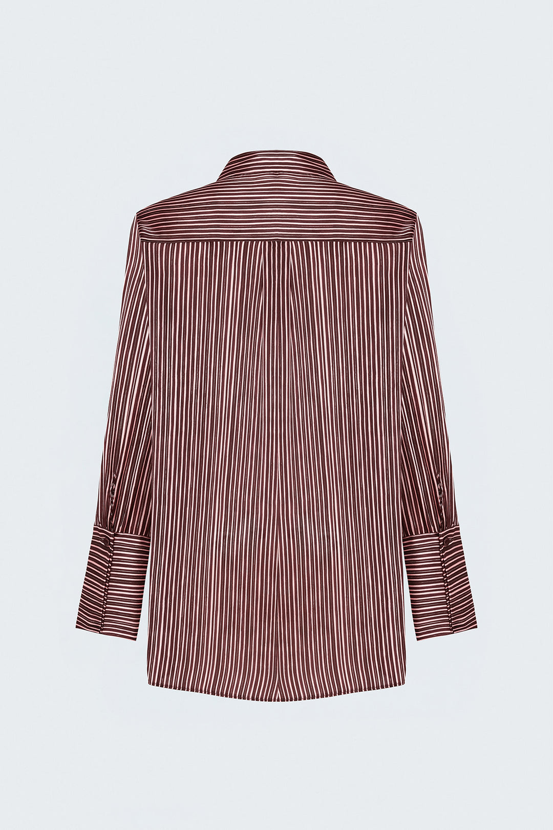 Sateen Chemise rayée - Prune