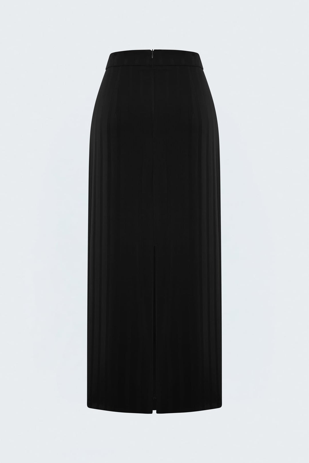 Sateen Jupe maxi à rayures - Noir