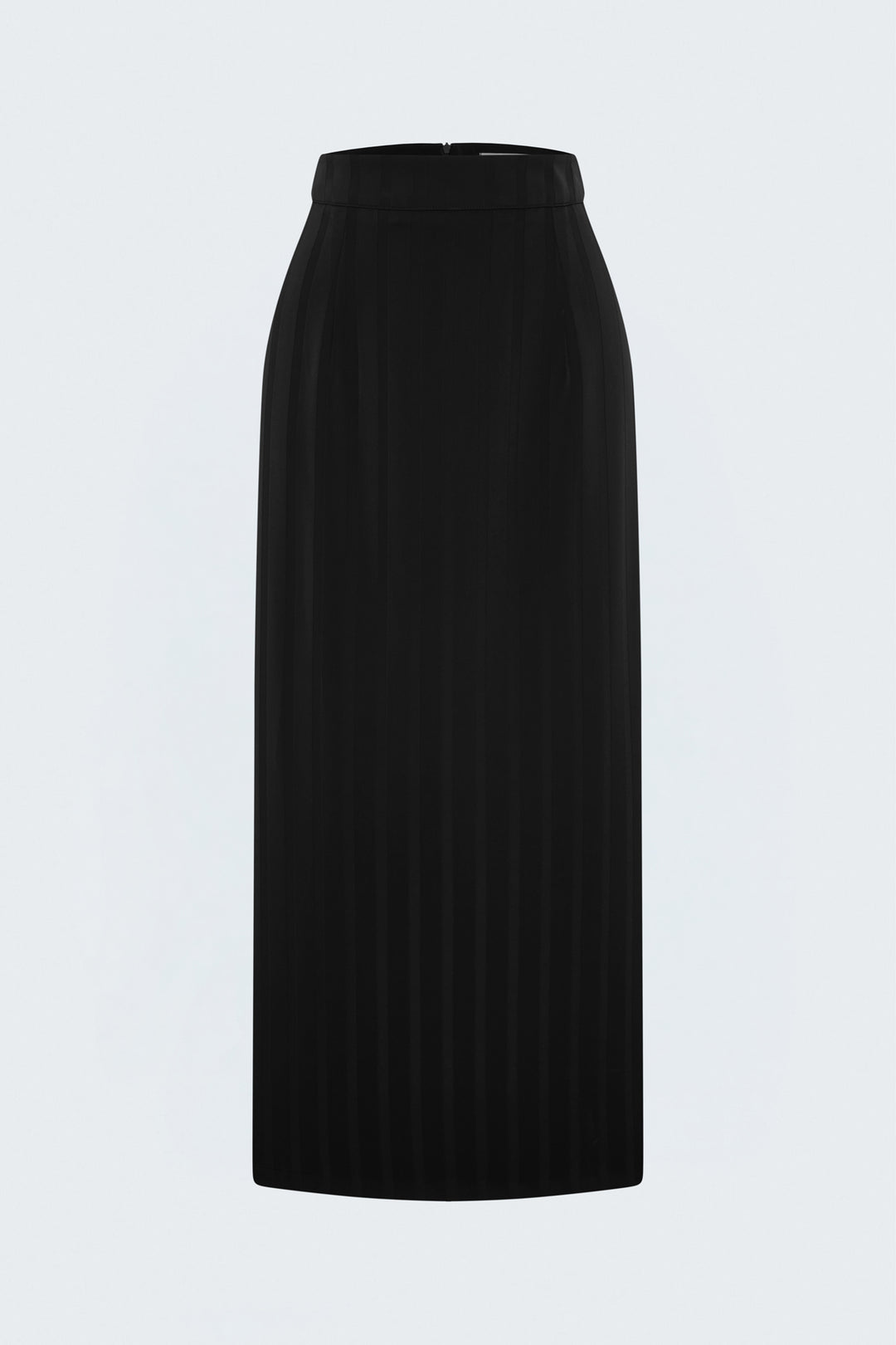 Sateen Jupe maxi à rayures - Noir