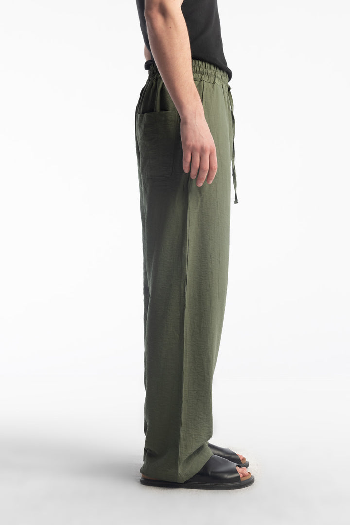 Giesto Pantalon fluide Airy - Kaki